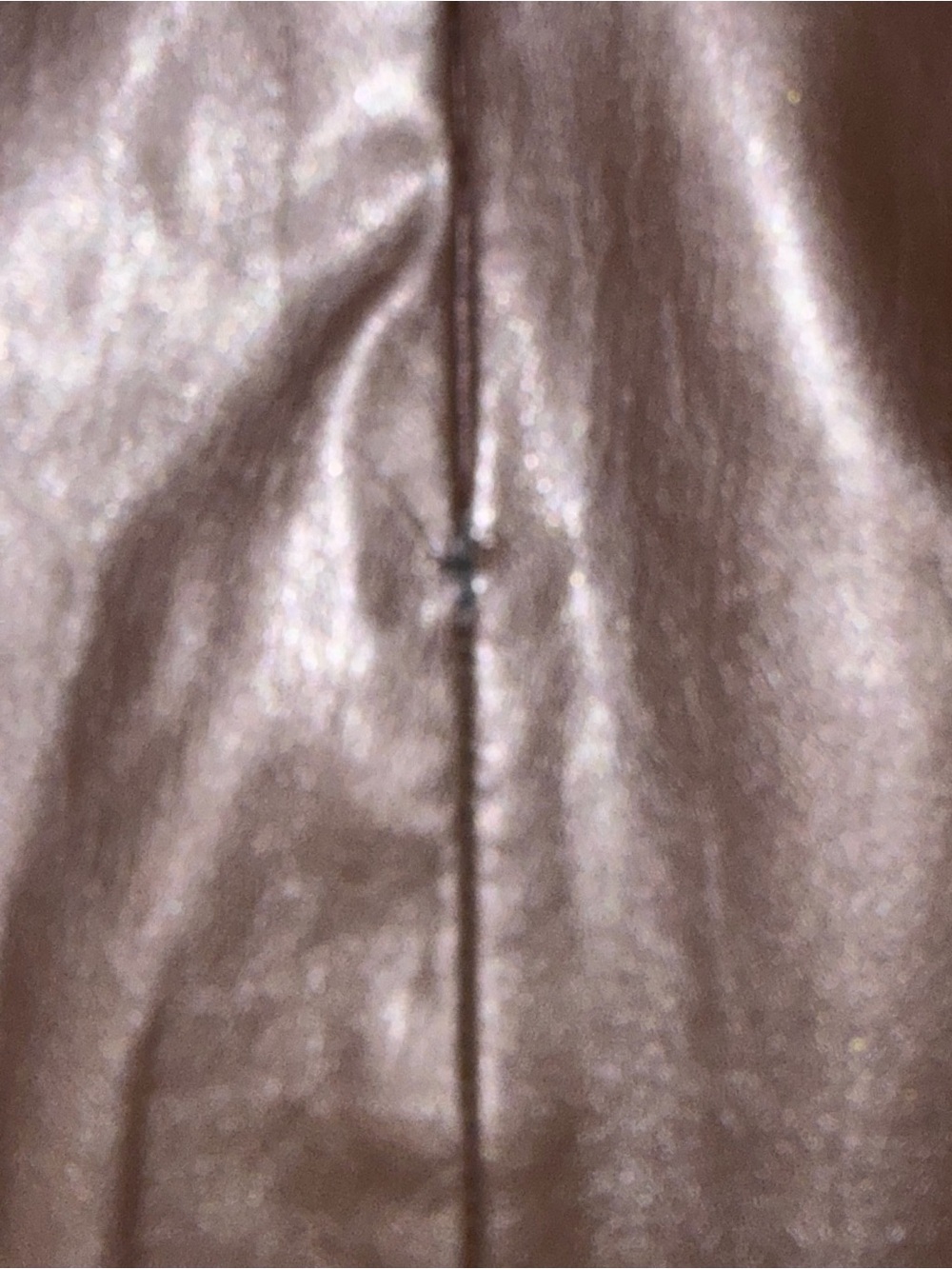 Motel Brown Faux Leather Mini Skirt Side Slit Size Large Y2K - Picture 3 of 8